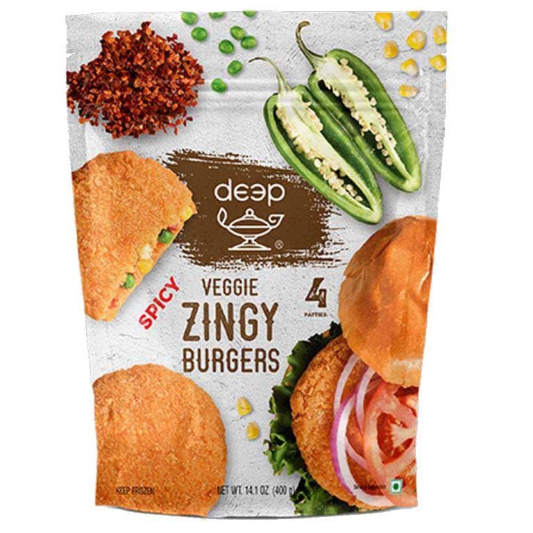 SPICY VEGGIE ZINGY BURGERS